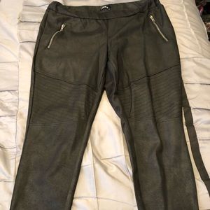 Torrid Faux Leather Moto Leggings